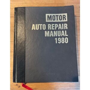 Motor Auto Repair Manual 1980 43rd Edition Hardback-1st PRINTING